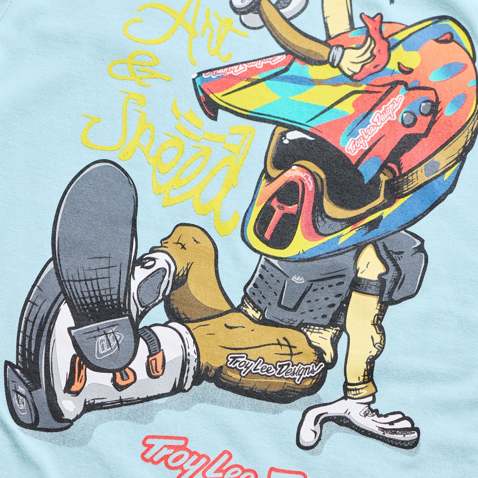 Troy Lee Designs Youth Short Sleeve Tee Heritage Dawn Blue