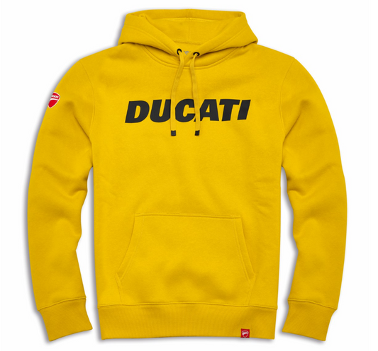 Ducatiana Logo Hooded Sweatshirt - Yellow