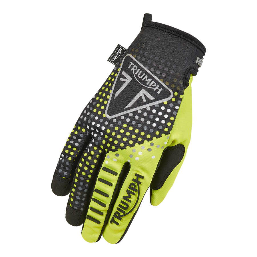 Triumph Roller MX Gloves Fluro / Black