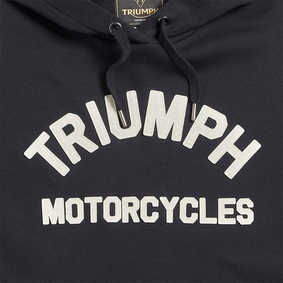 Triumph Carrick Pull-On Hoodie Black / Bone
