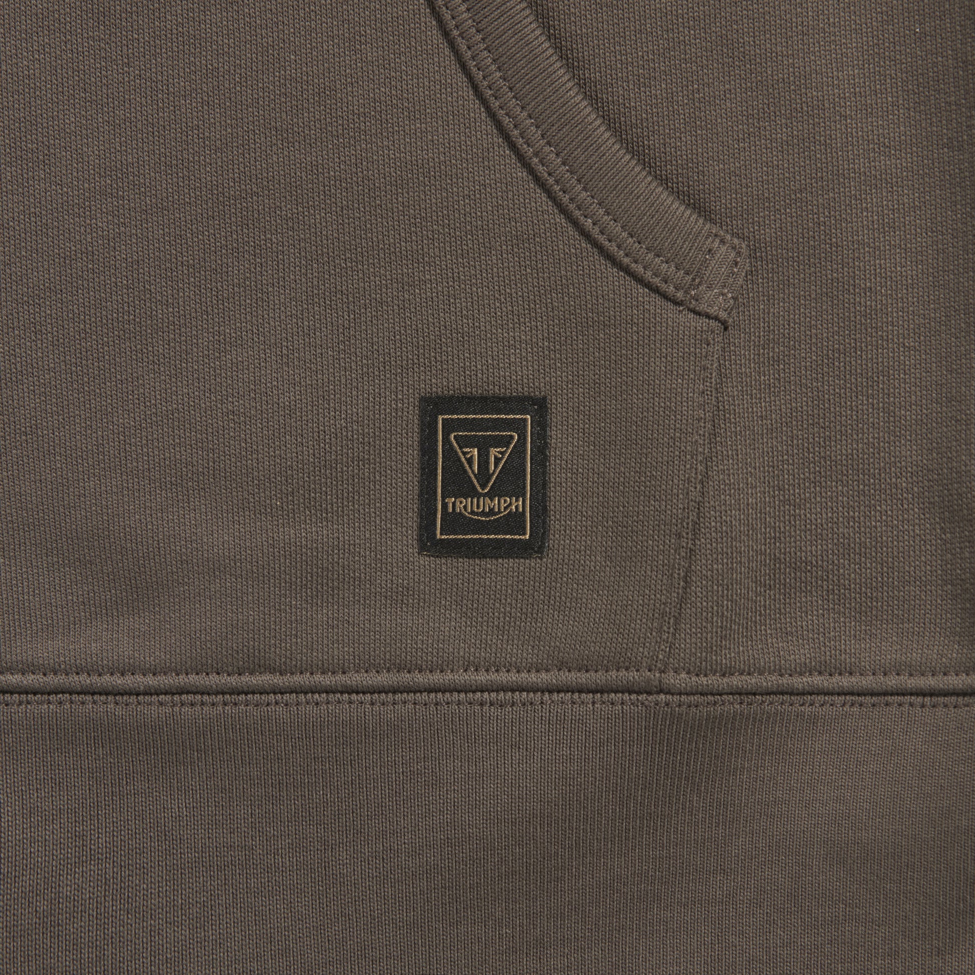 Triumph Carrick Pull-On Hoodie Iron / Black, detail view