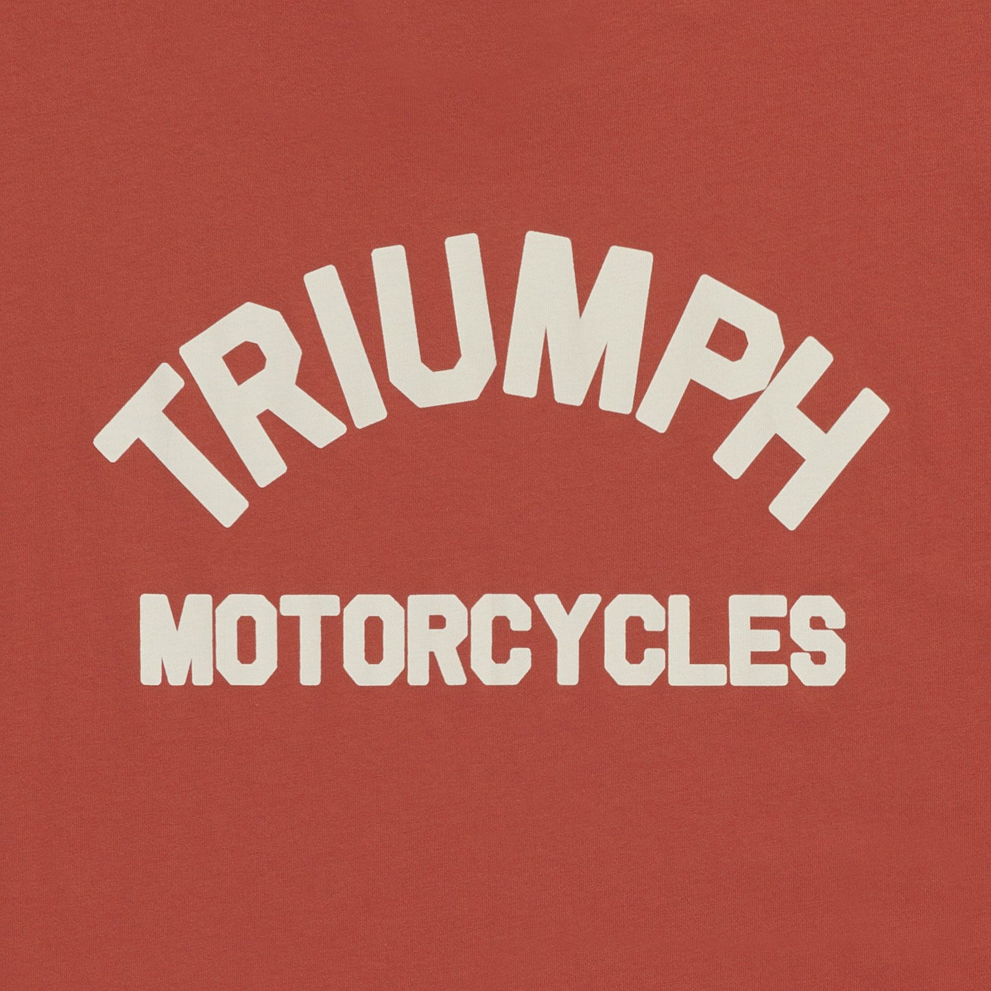 Triumph Ditchling Tee - Rust/Bone, detail view