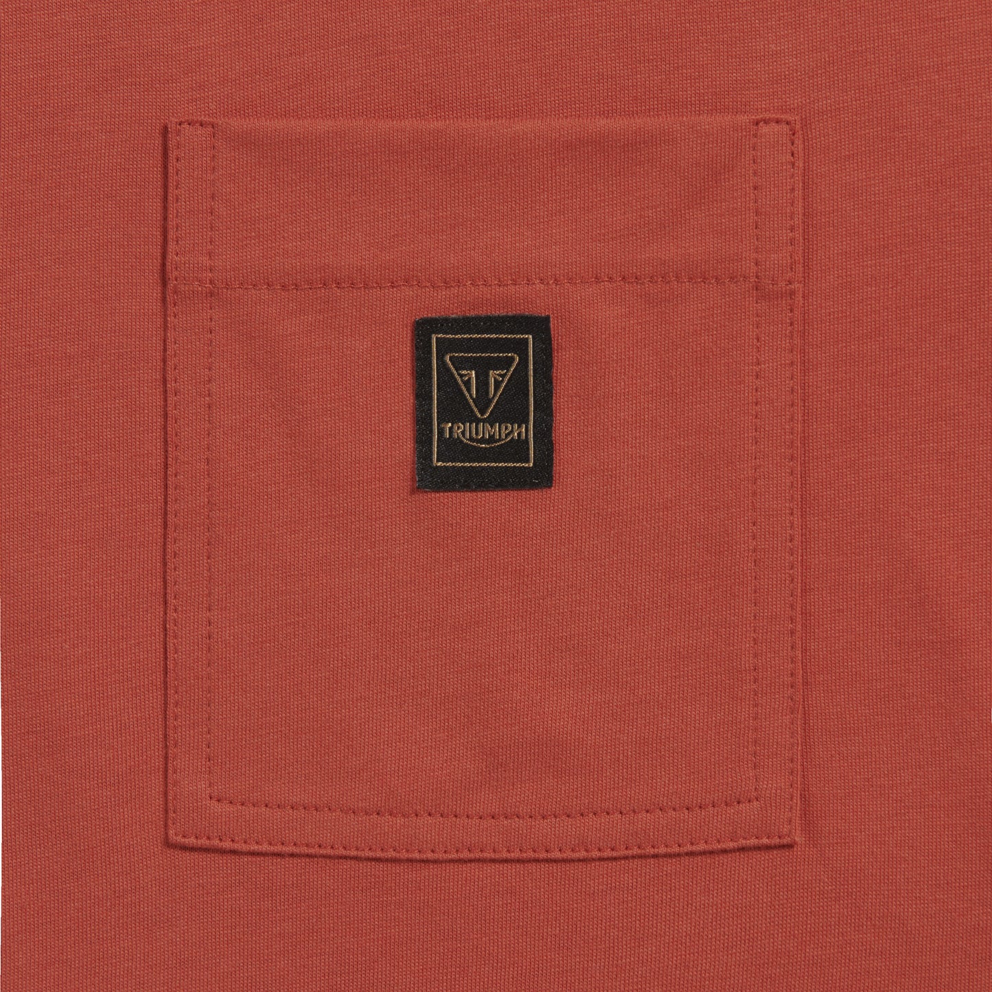 Triumph Ditchling Tee - Rust/Bone, detail view