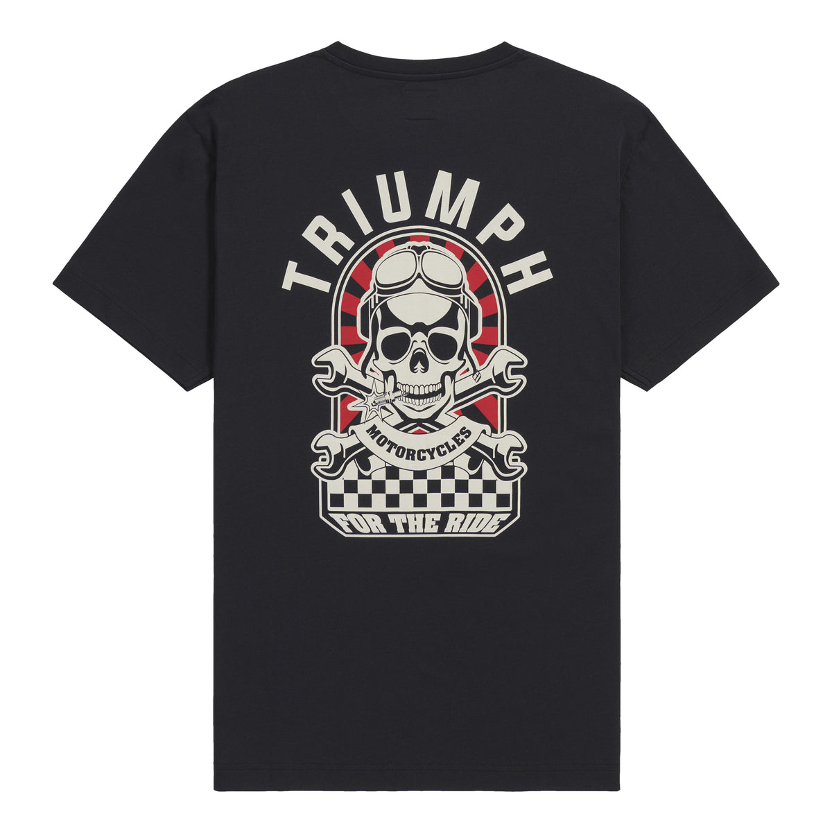 Triumph Hello Moto Tee Black, back view