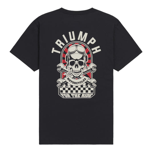 Triumph Hello Moto Tee Black, back view