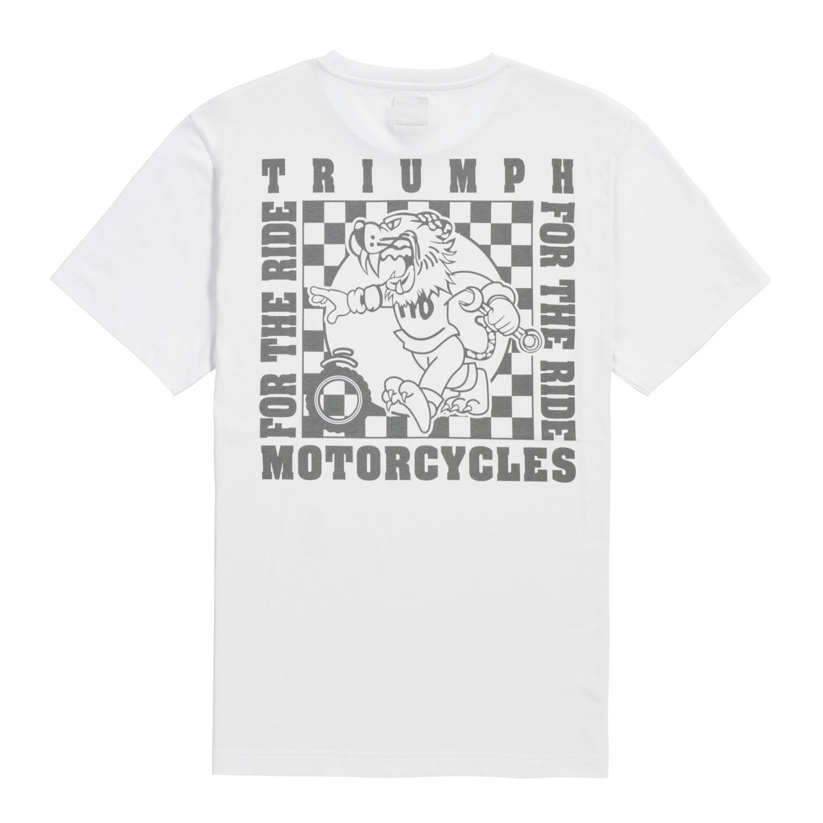 Triumph New Boots Tee White, back view