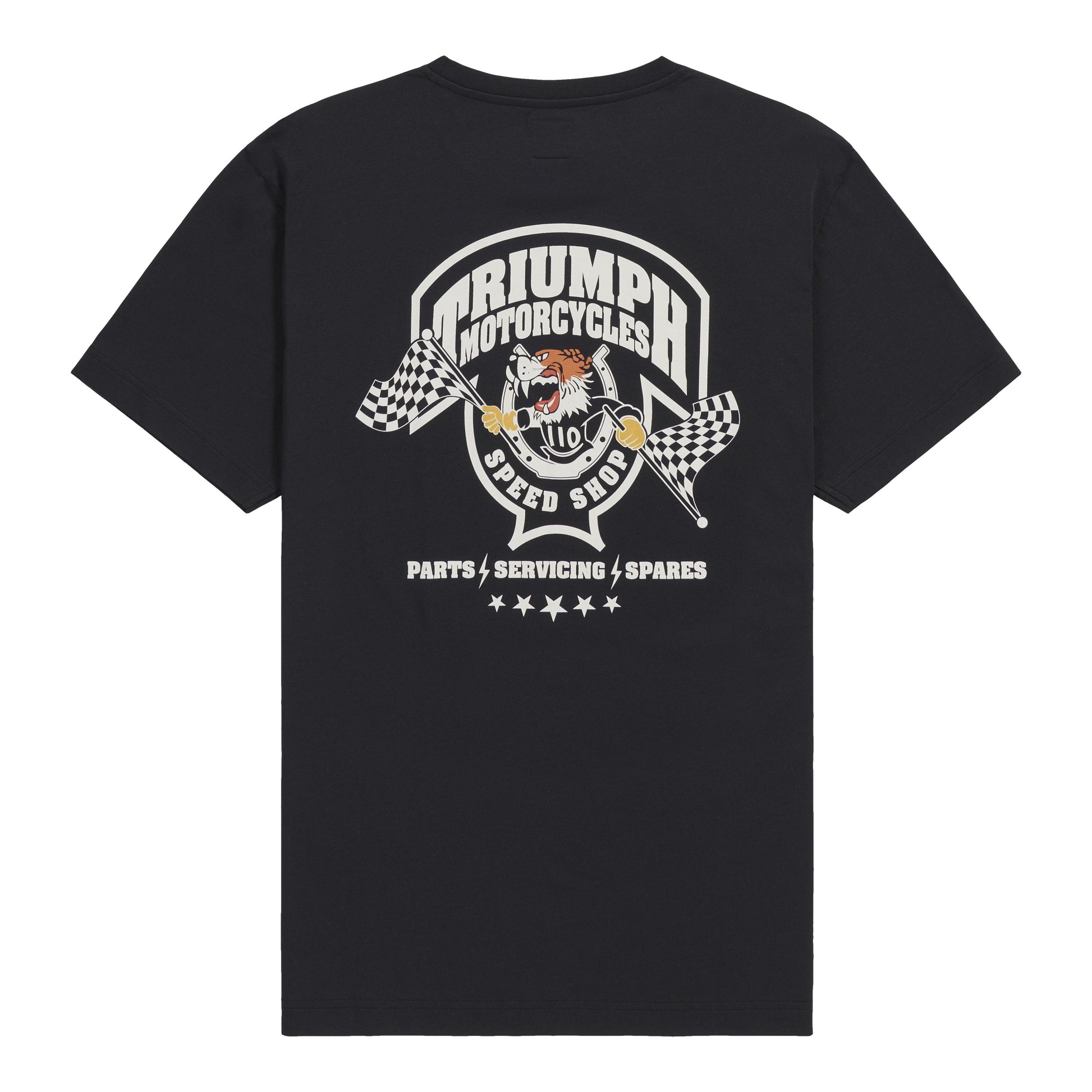 Triumph End Game Tee Black, back view