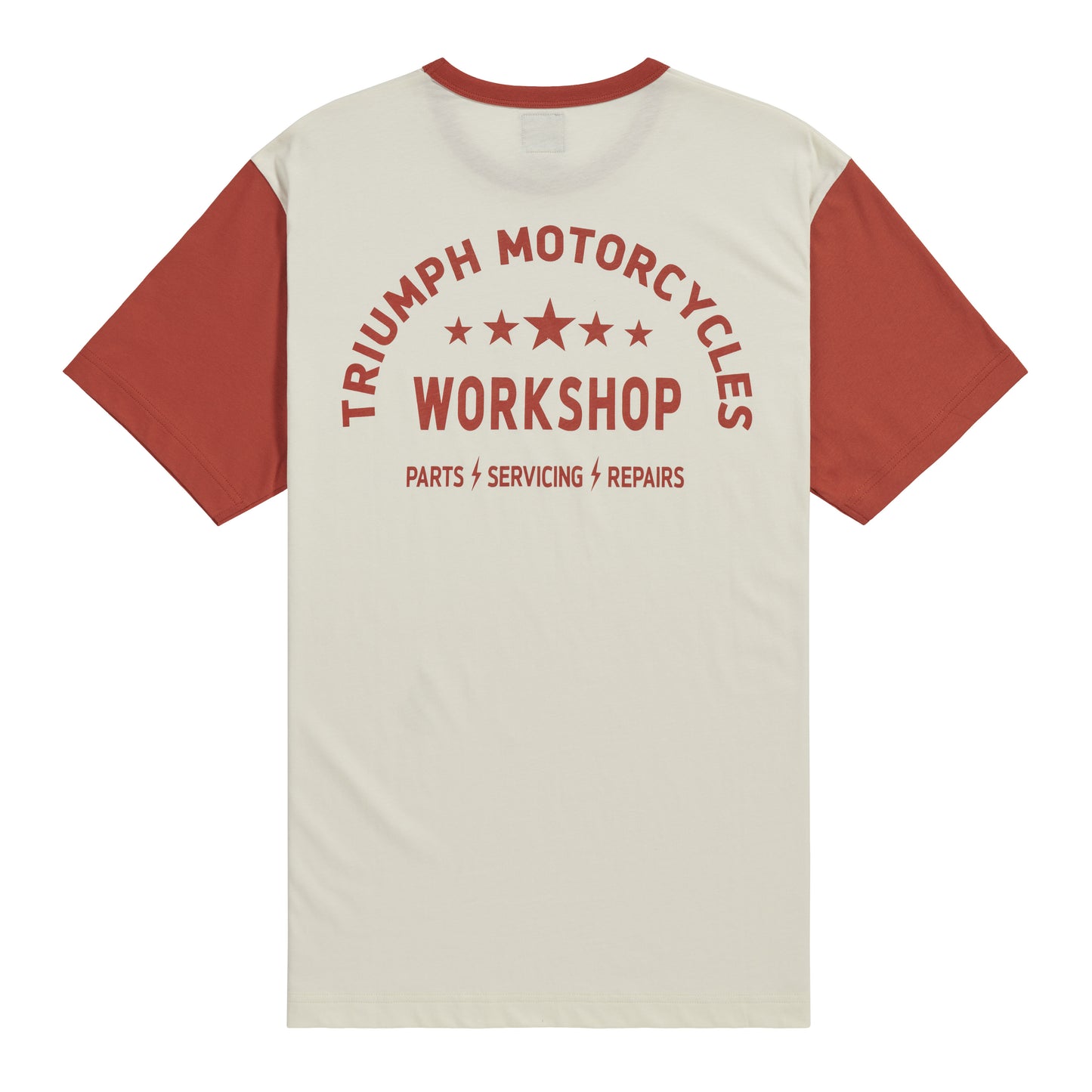Triumph Fenland Tee Rust / Bone, back view