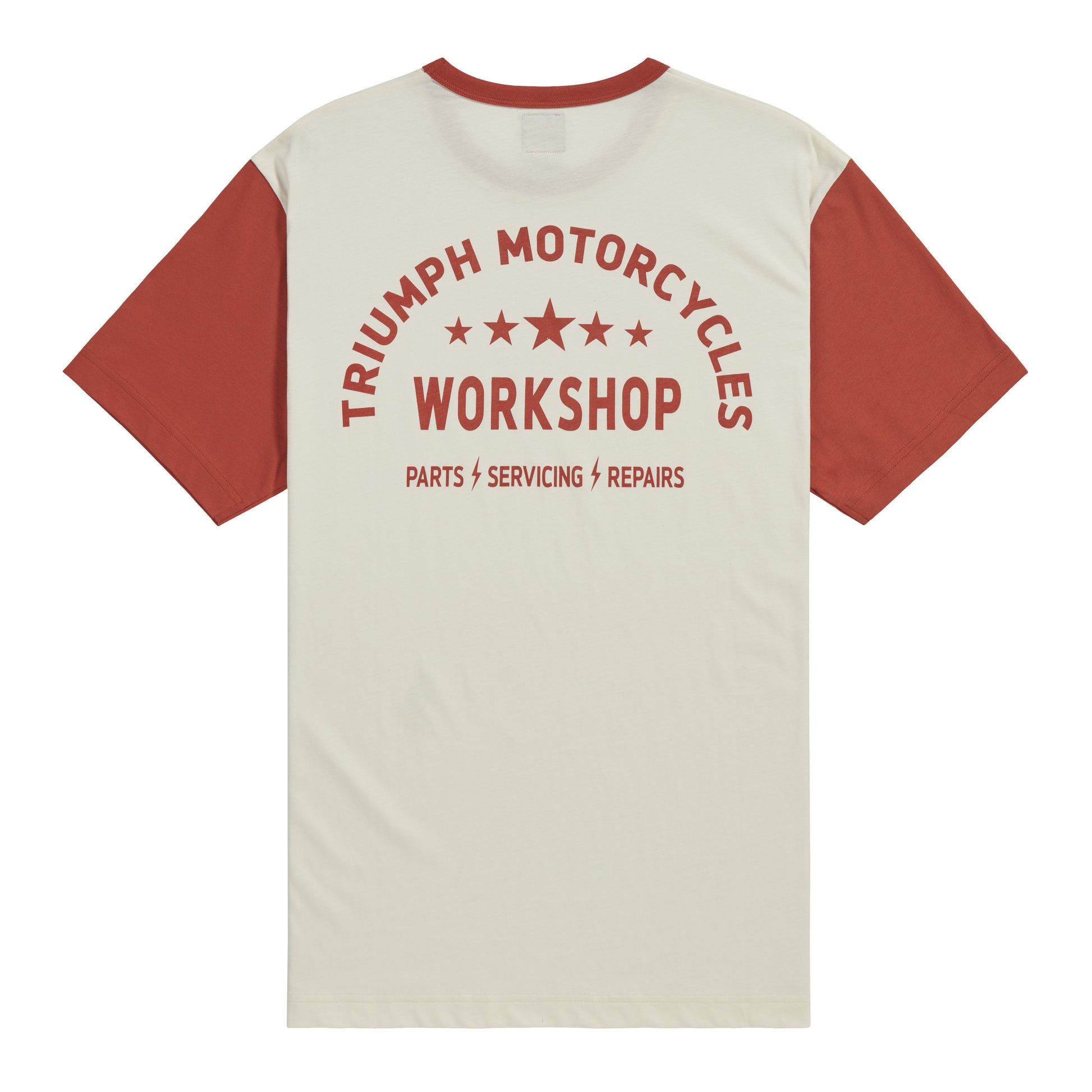 Triumph Fenland Tee Rust / Bone, back view