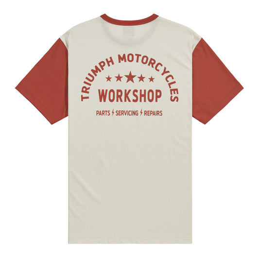 Triumph Fenland Tee Rust / Bone, back view