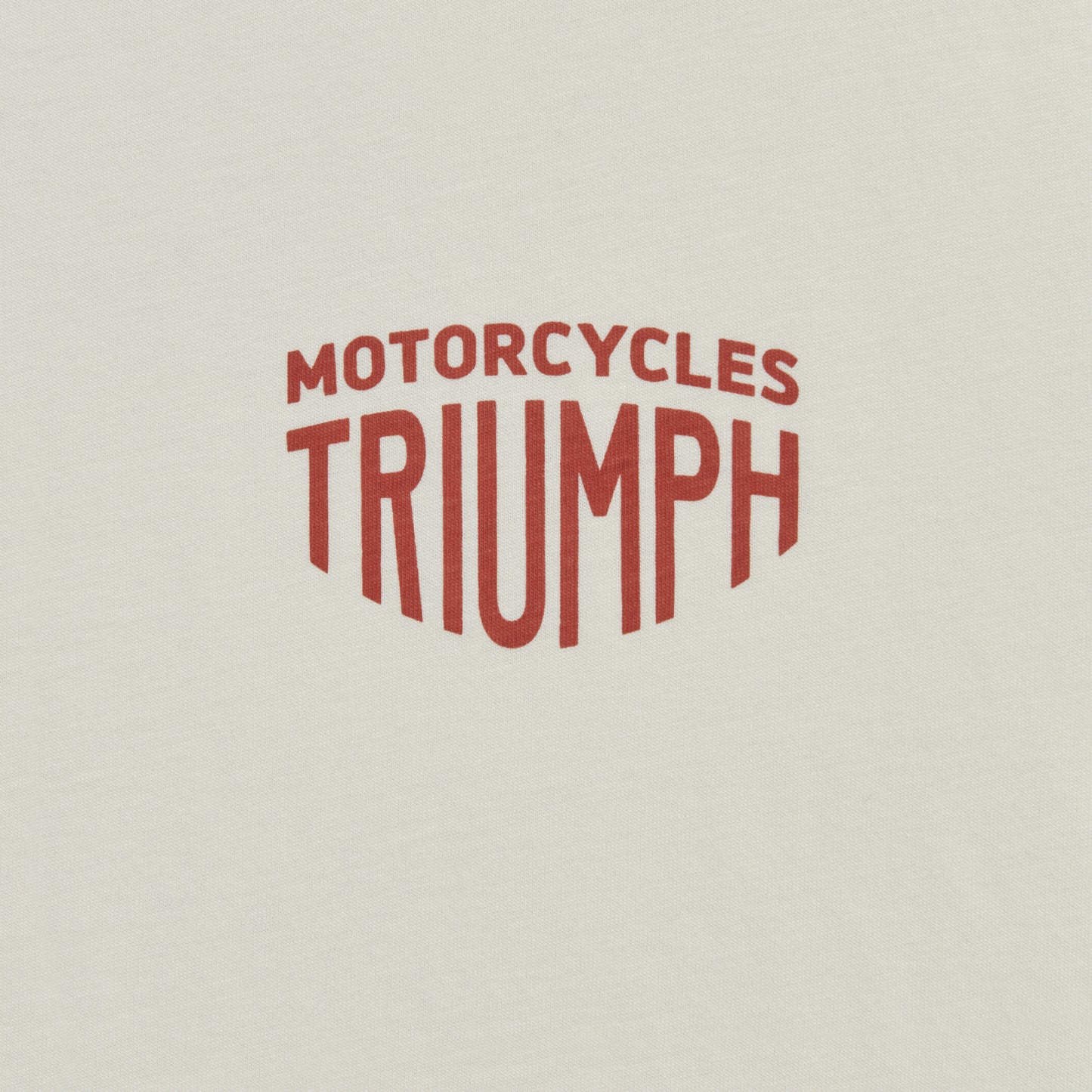 Triumph Fenland Tee Rust / Bone, detail view