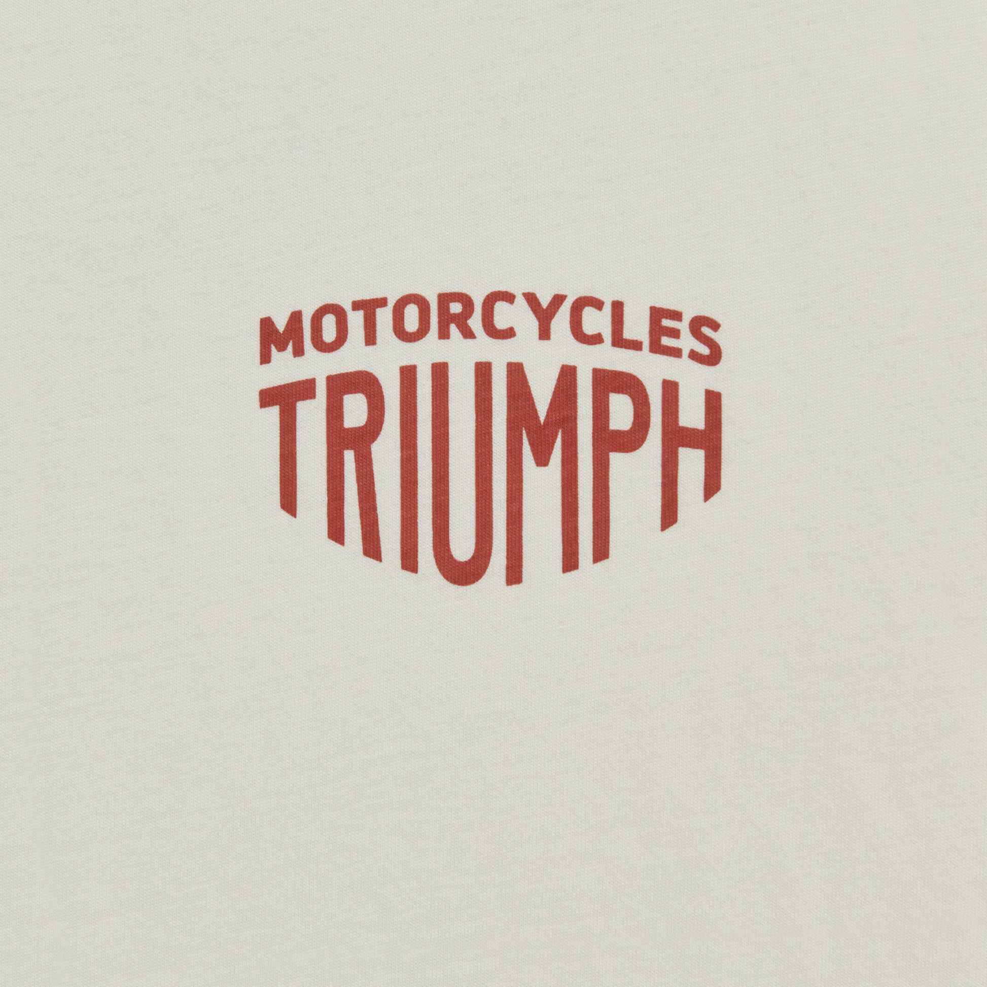 Triumph Fenland Tee Rust / Bone, detail view