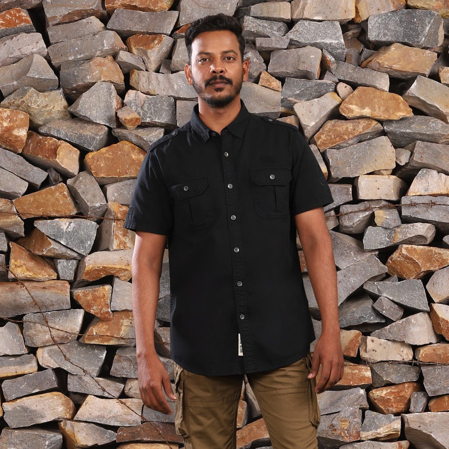 Vintage Enfield Shirt Black