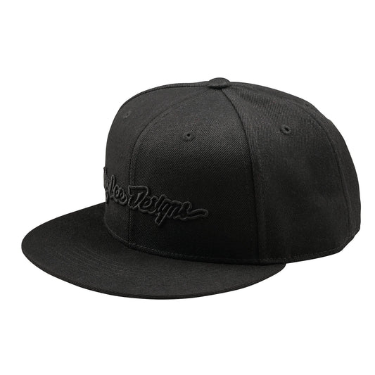 Flat Bill Snapback Signature Black / Black